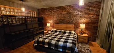 Cama o camas de una habitación en Habitacion privada con baño regadera y cocina E