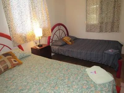 Cama o camas de una habitación en La bamba surf house
