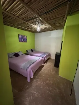 Cama o camas de una habitación en Rincón del Ángel