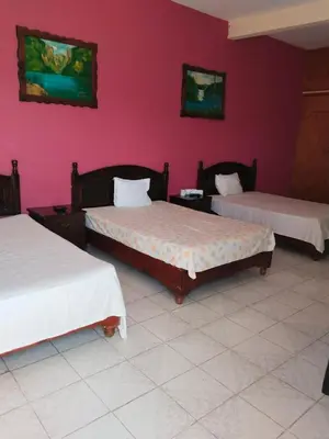 Cama o camas de una habitación en Hotel Real