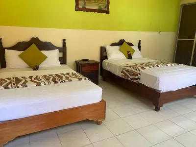 Cama o camas de una habitación en Hotel Real