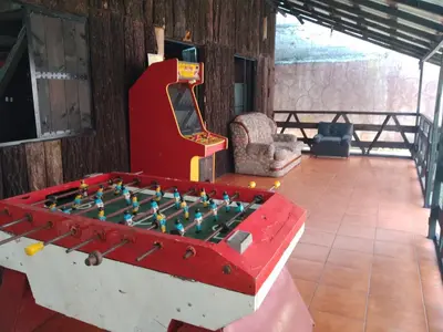 Sala de juegos en Cabañas el Haya