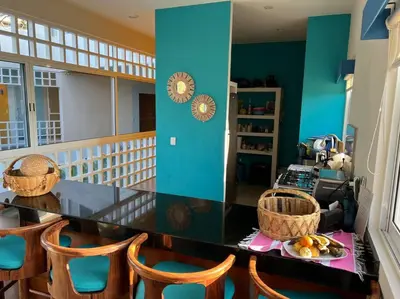 Zona de estar de Villa Lux Playa Oaxaca