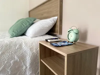 Cama o camas de una habitación en Loft a 3 min del mar