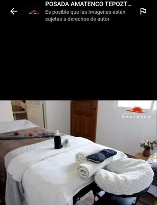 Cama o camas de una habitación en Posada Amatenco & Spa Tepoztlán