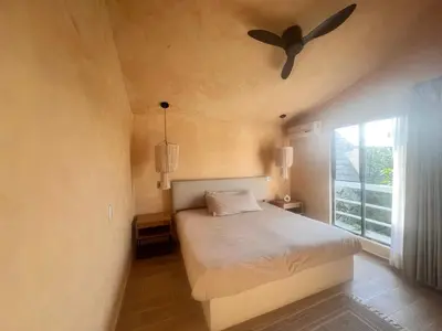 Cama o camas de una habitación en Casa Mediterránea, lujo y confort junto al lago