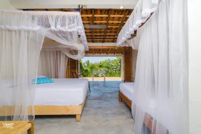 Cama o camas de una habitación en Casa de la Gente Nube