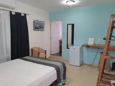 Cama o camas de una habitación en Casa De La Palmera