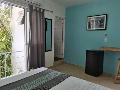 Cama o camas de una habitación en Casa De La Palmera