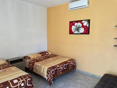 Cama o camas de una habitación en Casa Sofía Costa Esmeralda