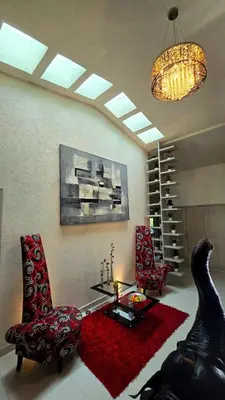 Zona de estar de Casa amueblada dentro de club de golf