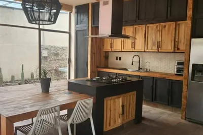 Una cocina o zona de cocina en Residencia en Malinalco