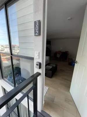 Un balcón o terraza de Departamento cerca Palacio Deportes, Estadio GNP, Aeropuerto AICM, Autódromo