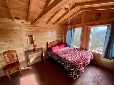 Cama o camas de una habitación en Cabaña sheymar