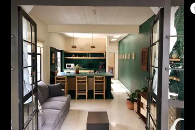Una cocina o zona de cocina en La Mina Beauty great location & comfort