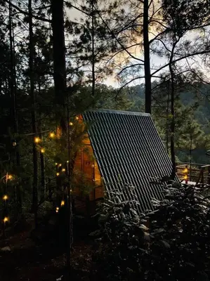 Paisaje cerca de este chalet de montaña