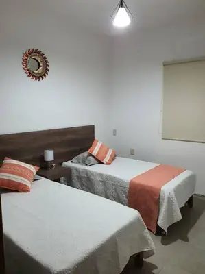 Cama o camas de una habitación en M4 Departamento 3habs en el Centro de Oaxaca