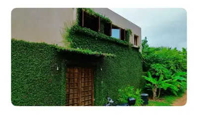 Jardín al aire libre en Casa Huizache I