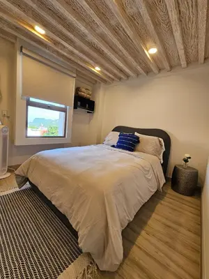 Cama o camas de una habitación en Andreas Loft