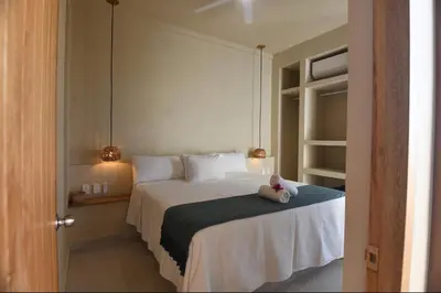 Cama o camas de una habitación en Casa Taormina - Depto PB Boutique