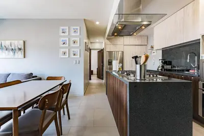 Una cocina o zona de cocina en Coyoacan Comfort Modern and Cozy
