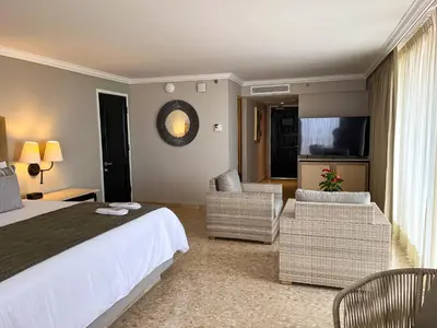 Cama o camas de una habitación en Hotel Princess Mundo Imperial Riviera Diamante Acapulco All Inclusive