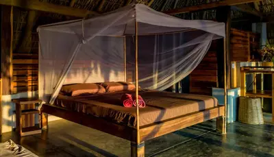 Cama o camas de una habitación en Casa Paraiso Mazunte - lofts with Sea view