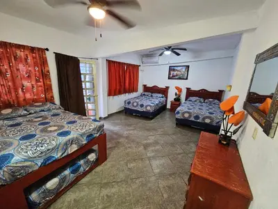Cama o camas de una habitación en Casablanca Bonfil #1
