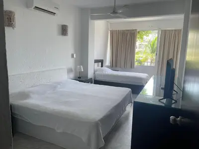 Cama o camas de una habitación en Exclusiva y privada Villa en Marina Las Brisas