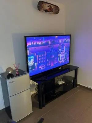 Una televisión o centro de entretenimiento en Súperanfitrión Coyoacán El Alebrije