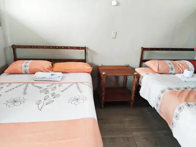 Cama o camas de una habitación en Amanecer