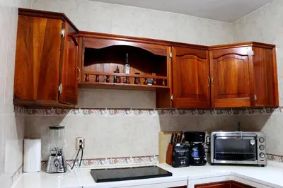 Una cocina o zona de cocina en Departamento Bugambilia