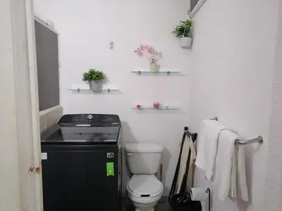 Un baño de Amplio departamento