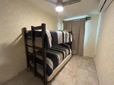Cama o camas de una habitación en Puente del Mar