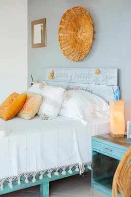 Cama o camas de una habitación en DREAM VILLA OVERLOOKING THE PACIFIC with a PRIVATE POOL OASIS LA VITA E' BELLA