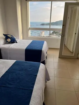 Cama o camas de una habitación en Entre cielo y mar