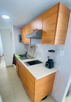 Una cocina o zona de cocina en Entre cielo y mar