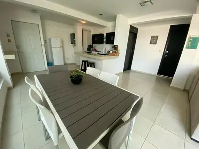 Una cocina o zona de cocina en Depa con alberca a 2 minutos Playa Vicente Fox 1