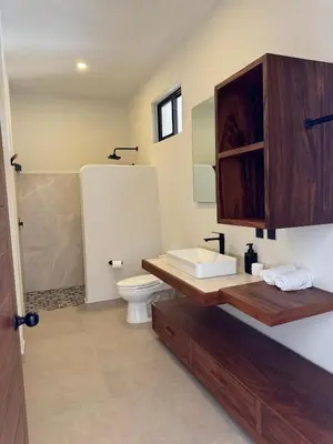 Un baño de Casa Mystica