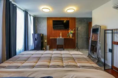 Cama o camas de una habitación en El Edén