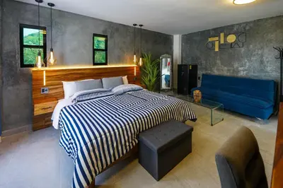 Cama o camas de una habitación en El Edén
