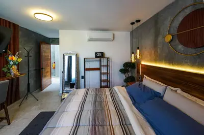 Cama o camas de una habitación en El Edén