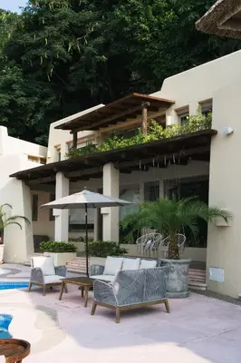 Jardín al aire libre en Villa Allegro, Las Brisas Acapulco