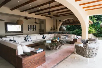 Zona de estar de Villa Allegro, Las Brisas Acapulco