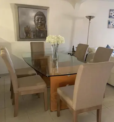Zona de estar de Casa Palmera