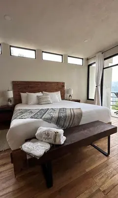 Cama o camas de una habitación en Casa Madera 2A