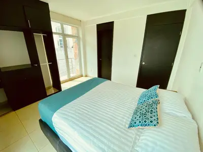 Cama o camas de una habitación en Vista al mar, Mini alberca y roof garden PRIVADO!
