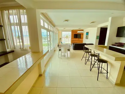 Una cocina o zona de cocina en Vista al mar, Mini alberca y roof garden PRIVADO!
