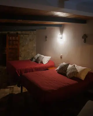 Cama o camas de una habitación en Casa Real Araiso