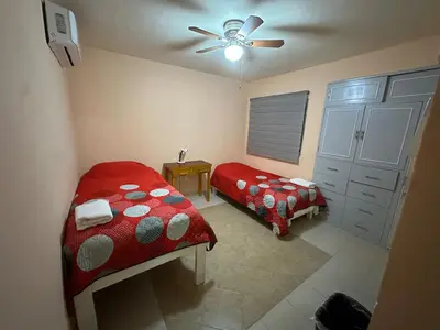 Cama o camas de una habitación en Beautiful Apartment Banus Residencial Acapulco